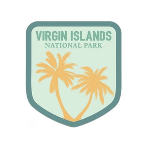 Virgin Islands National Park Sticker | Multiple Sizes | Bumper Sticker | Water Bottle | Travel | Laptop | Waterproof