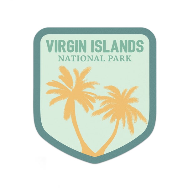 Virgin Islands National Park Sticker | Multiple Sizes | Bumper Sticker | Water Bottle | Travel | Laptop | Waterproof