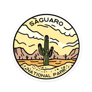 Saguaro National Park Sticker | Multiple Sizes | Bumper Sticker | Water Bottle | Travel | Laptop | Waterproof