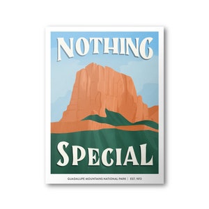 Guadalupe Mountains National Park Poster | Subpar Parks Poster