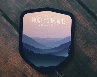 Great Smoky Mountains National Park Sticker | Multiple Sizes | Bumper Sticker | Water Bottle | Travel | Laptop | Waterproof