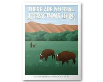 Theodore Roosevelt National Park Poster | Subpar Parks Poster