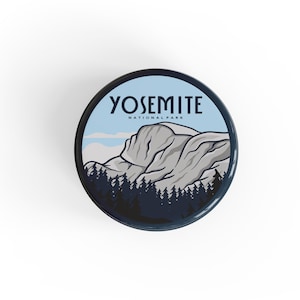 Yosemite National Park Button Pin | Pinback Button | Backpack Button | Badge Pin |