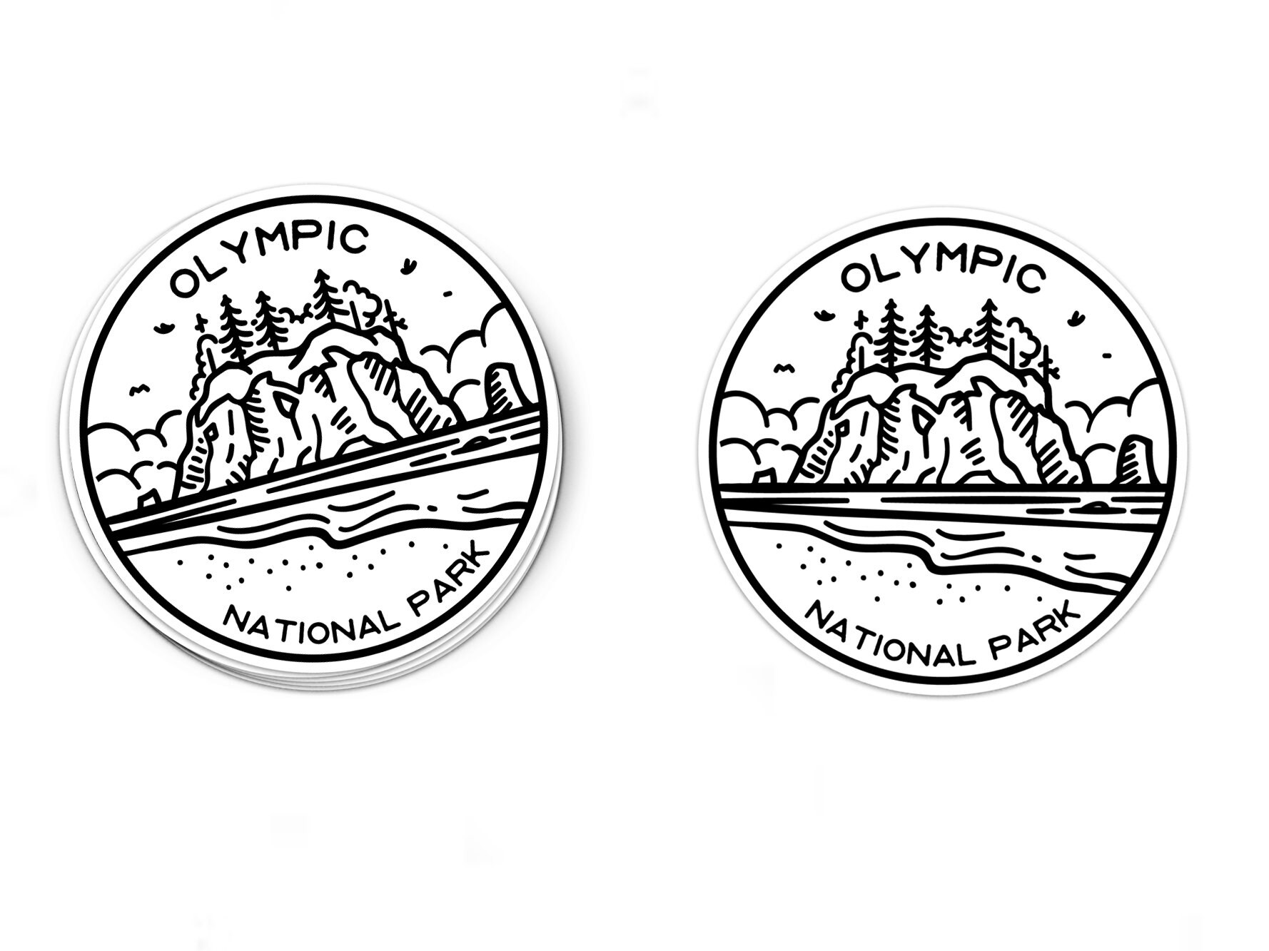 Olympic National Park Sticker Olympic Park Decal Multiple Etsy Ireland
