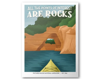 Pictured Rocks National Lakeshore Poster | Subpar Parks Poster