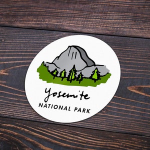 Yosemite National Park Sticker | Multiple Sizes | Bumper Sticker | Water Bottle | Travel | Laptop | Waterproof