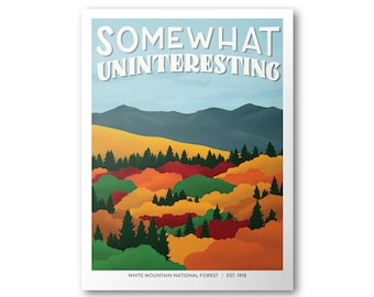 White Mountain National Forest Poster | Subpar Parks Poster