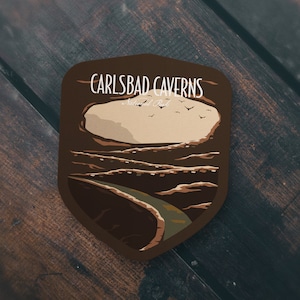 Carlsbad Caverns National Park Sticker | Multiple Sizes | Bumper Sticker | Water Bottle | Travel | Laptop | Waterproof Sticker |