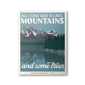 Grand Teton National Park Poster | Subpar Parks Poster