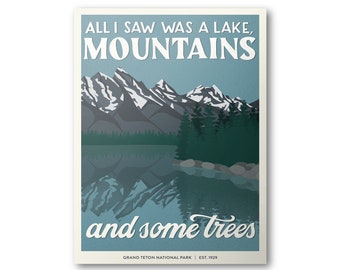 Grand Teton National Park Poster | Subpar Parks Poster