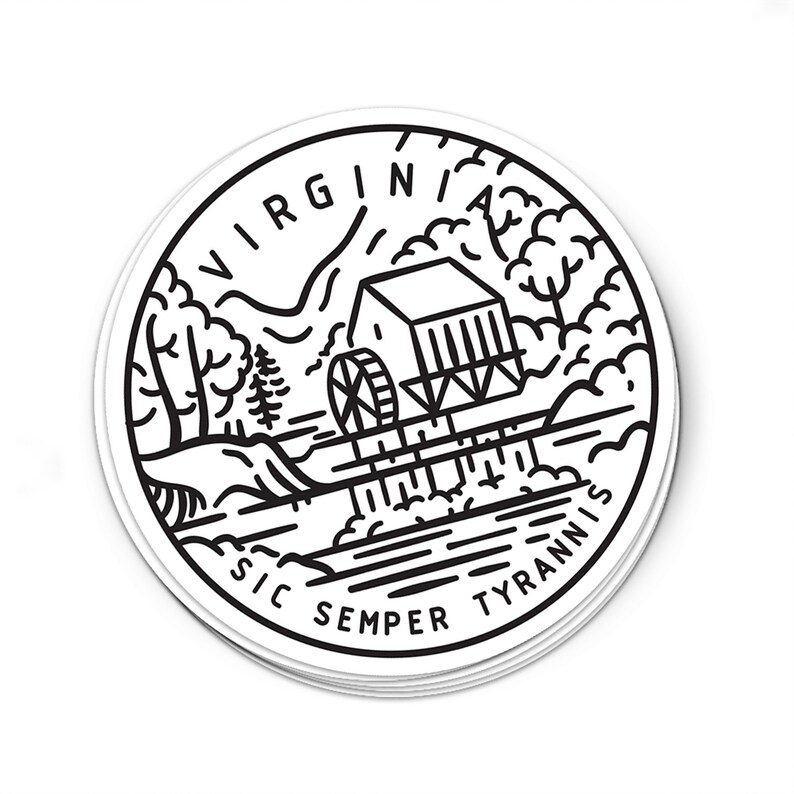 Virginia Sticker Virginia Decal Multiple Sizes Available Etsy