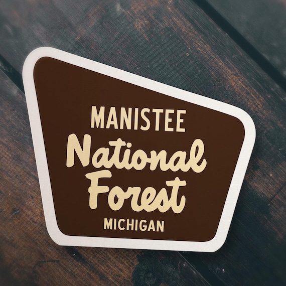 Manistee National Forest Michigan vinyl sticker