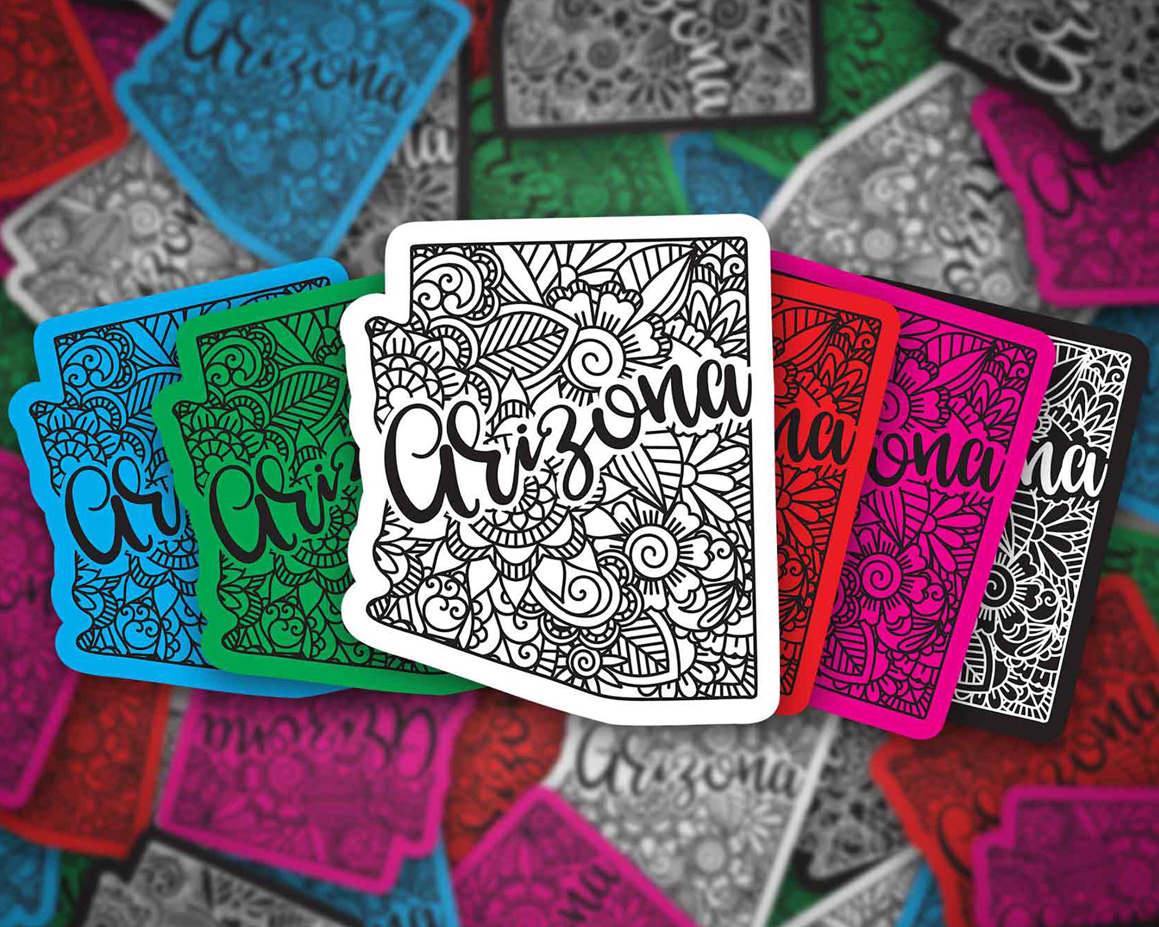 Arizona Sticker | Bumper Sticker | Bottle Sticker | Travel Sticker | Laptop Sticker | Waterproof Sticker | Vinyl Sticker | Decal | 3.5"