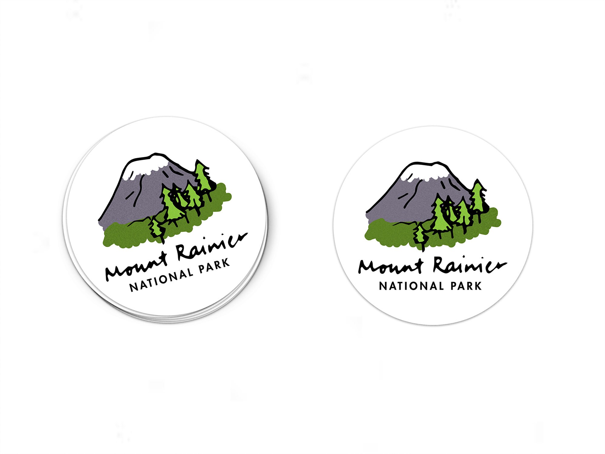 Mount Rainer National Park Sticker - Etsy