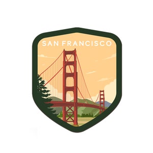 San Francisco Sticker | Travel Sticker | Travel Decal | Multiple Sizes | Bumper Sticker | Water Bottle | Travel | Laptop | Waterproof