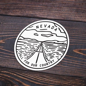Nevada Sticker | Nevada Decal | Multiple Sizes | Bumper Sticker | Water Bottle | Travel | Laptop | Waterproof