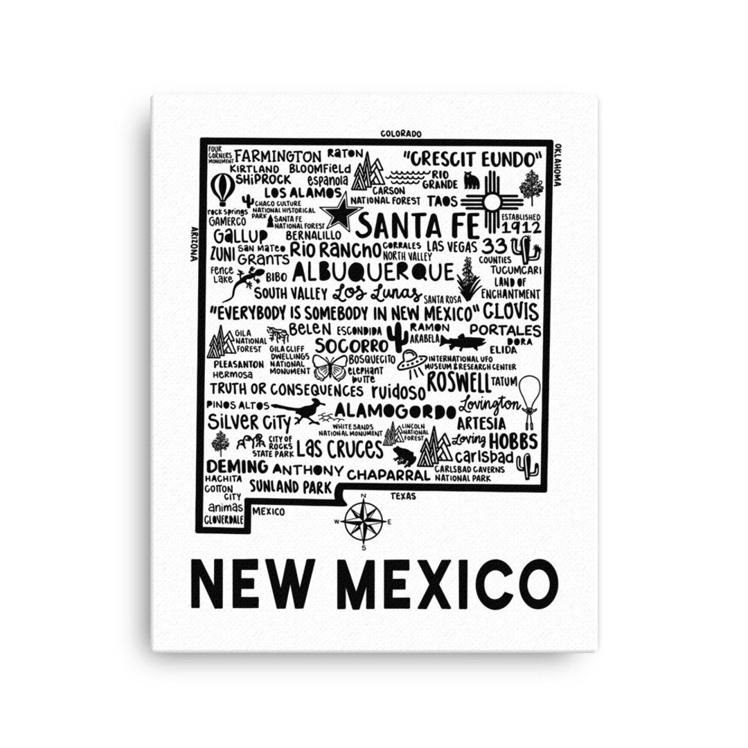 New Mexico Canvas Print Thin Canvas Canvas Wall Art Gallery Wrap Canvas