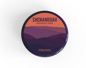 Shenandoah National Park Button Pin | Pinback Button | Backpack Button | Badge Pin |