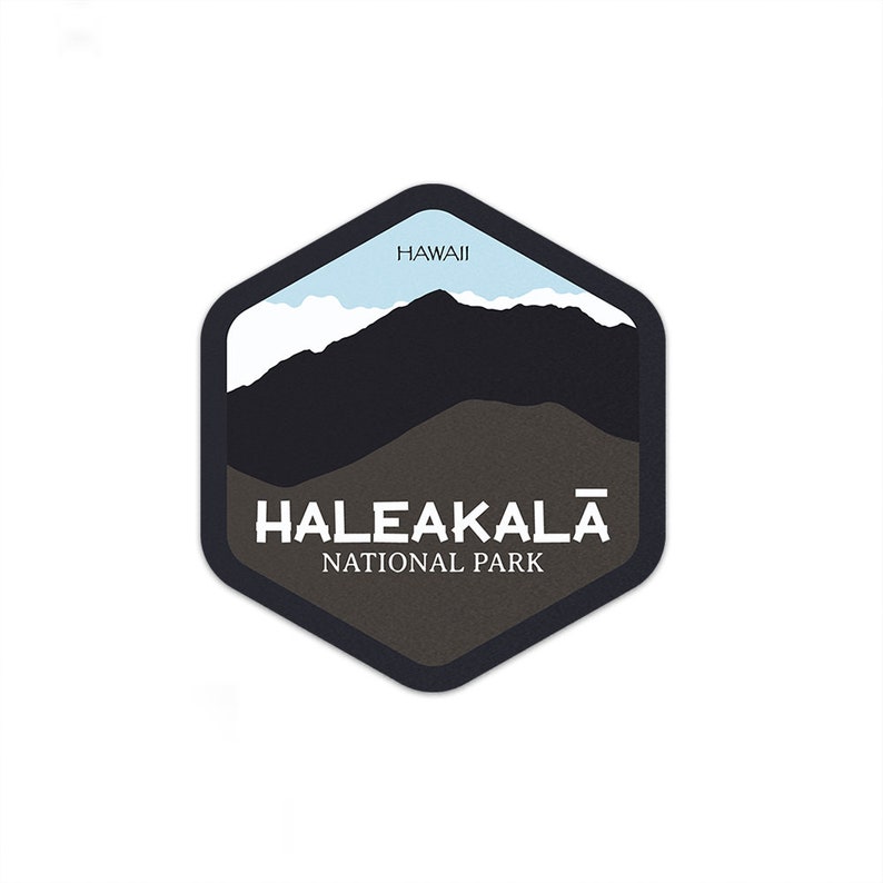 Haleakala National Park Sticker Multiple Sizes Bumper Sticker Water Bottle Travel Laptop Waterproof image 1