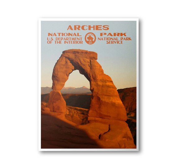 arches national park poster
