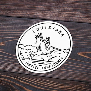 Louisiana Sticker | Louisiana Decal | Multiple Sizes | Bumper Sticker | Water Bottle | Travel | Laptop | Waterproof