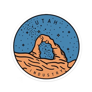 Utah Sticker | Utah Decal | Multiple Sizes | Bumper Sticker | Water Bottle | Travel | Laptop | Waterproof