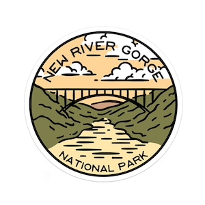 New River Gorge National Park Sticker | National Park Sticker | Multiple Sizes