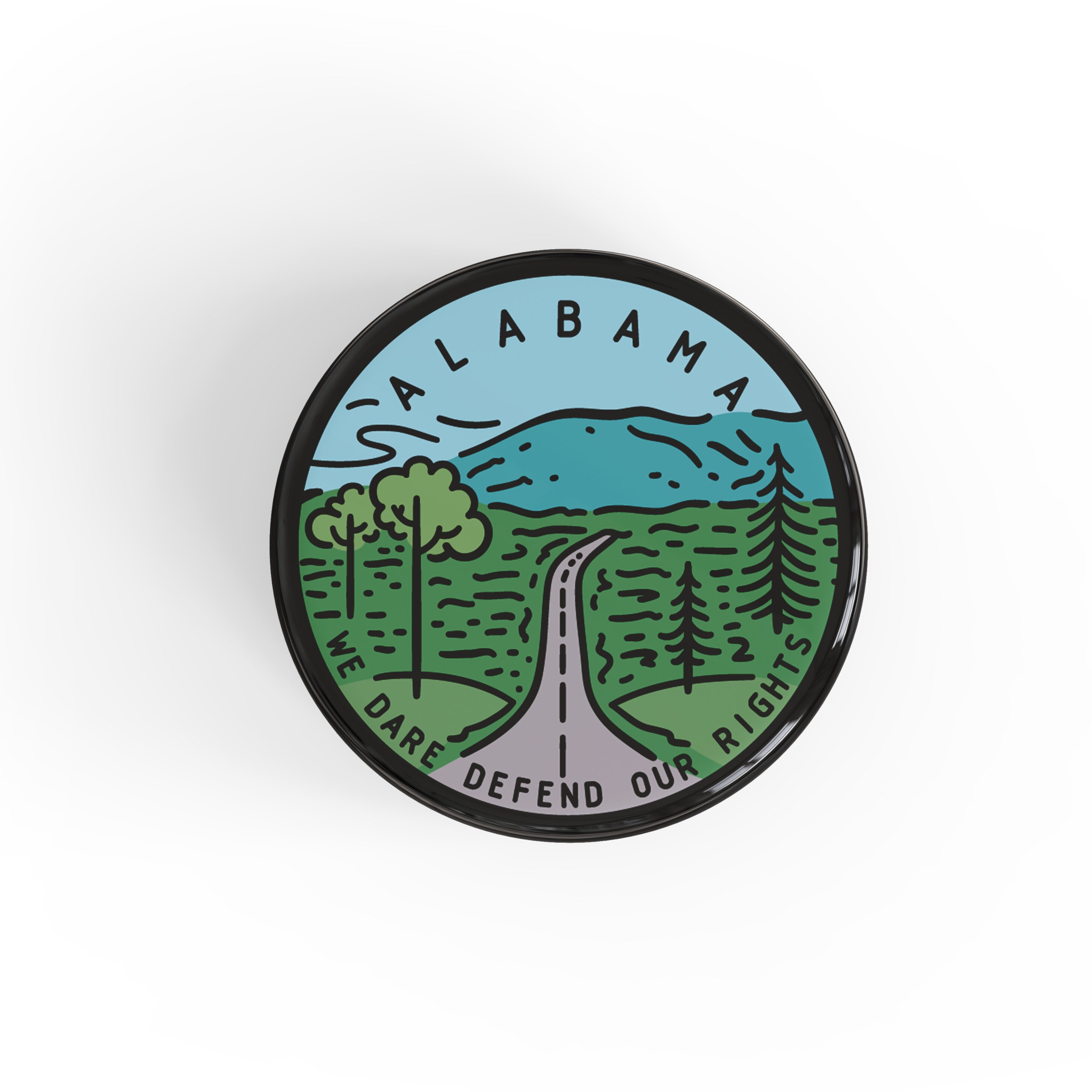 Alabama Button Pin