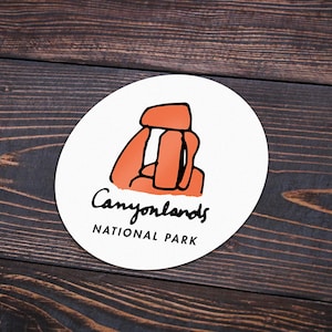 Canyonlands National Park Sticker | Multiple Sizes | Bumper Sticker | Water Bottle | Travel | Laptop | Waterproof