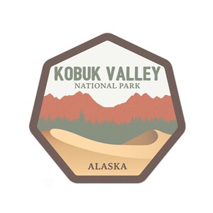 Kobuk Valley National Park Sticker | Multiple Sizes | Bumper Sticker | Water Bottle | Travel | Laptop | Waterproof