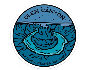 Glen Canyon National Recreation Area Sticker | Multiple Sizes | Bumper Sticker | Water Bottle | Travel | Laptop | Waterproof