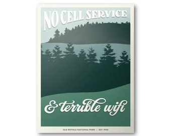 Isle Royale National Park Poster | Subpar Parks Poster