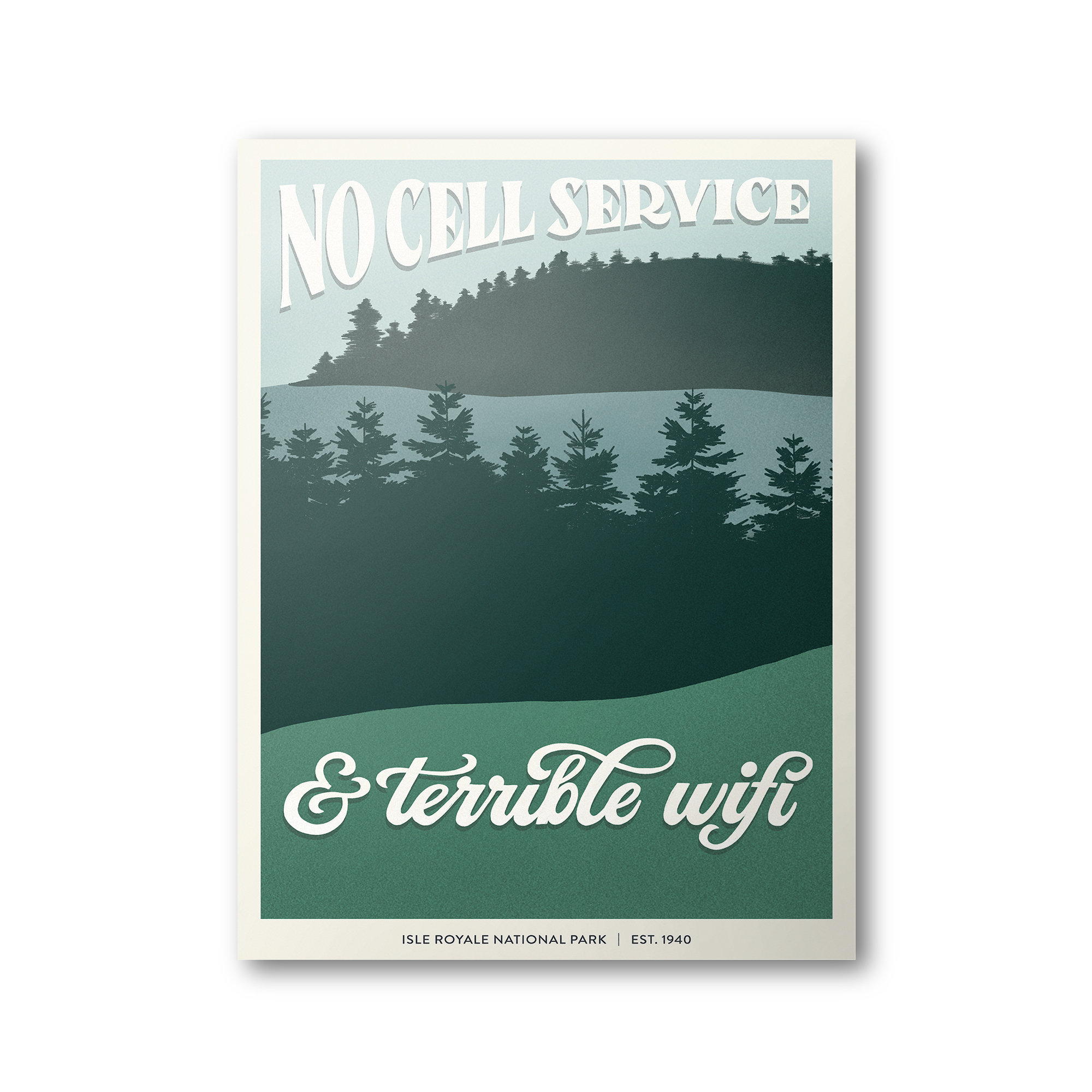 Isle Royale National Park Poster | Subpar Parks Poster