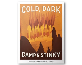 Mammoth Cave National Park Poster | Subpar Parks Poster