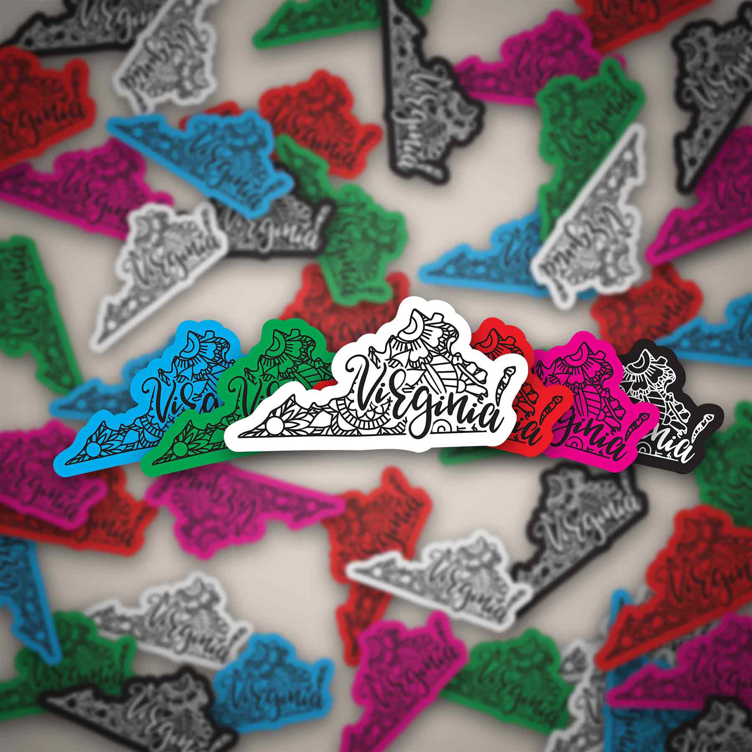 Virginia Sticker | Bumper Sticker | Bottle Sticker | Travel Sticker ...
