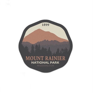 Mount Rainier National Park Sticker - Etsy