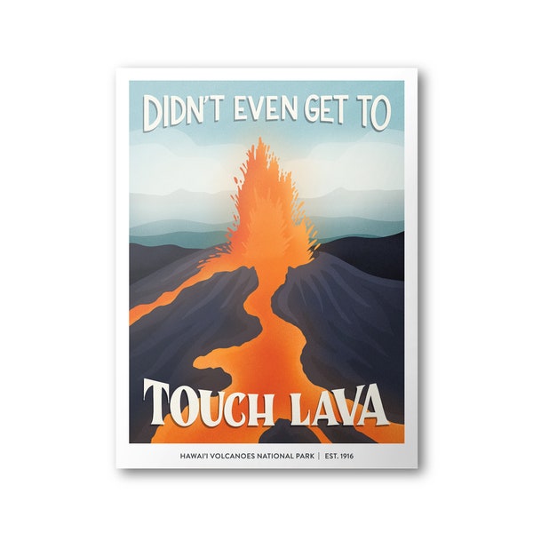 Hawaii Volcanoes National Park Poster | Subpar Parks Poster