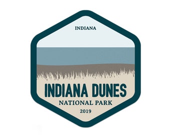 Indiana Dunes National Park Sticker | National Park Sticker | Multiple Sizes | Bumper Sticker | Water Bottle | Travel | Laptop | Waterproof