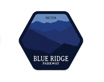 Blue Ridge Parkway Sticker | National Park Sticker | Multiple Sizes | Bumper Sticker | Water Bottle | Travel | Laptop | Waterproof