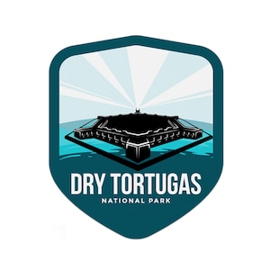 Dry Tortugas National Park Sticker | Multiple Sizes | Bumper Sticker | Water Bottle | Travel | Laptop | Waterproof