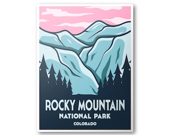 Rocky Mountain National Park Postcard | Etsy