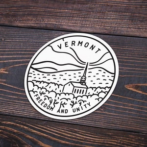 Vermont Sticker | Vermont Decal | Multiple Sizes | Bumper Sticker | Water Bottle | Travel | Laptop | Waterproof