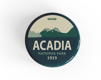 Acadia National Park Button Pin