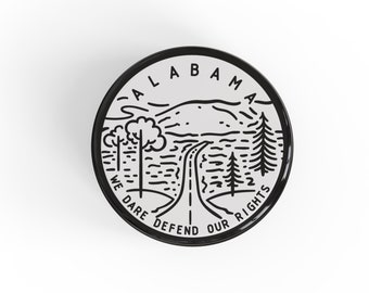 Alabama Button Pin