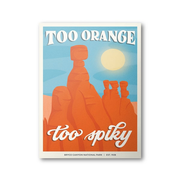Bryce Canyon National Park Poster | Subpar Parks Poster