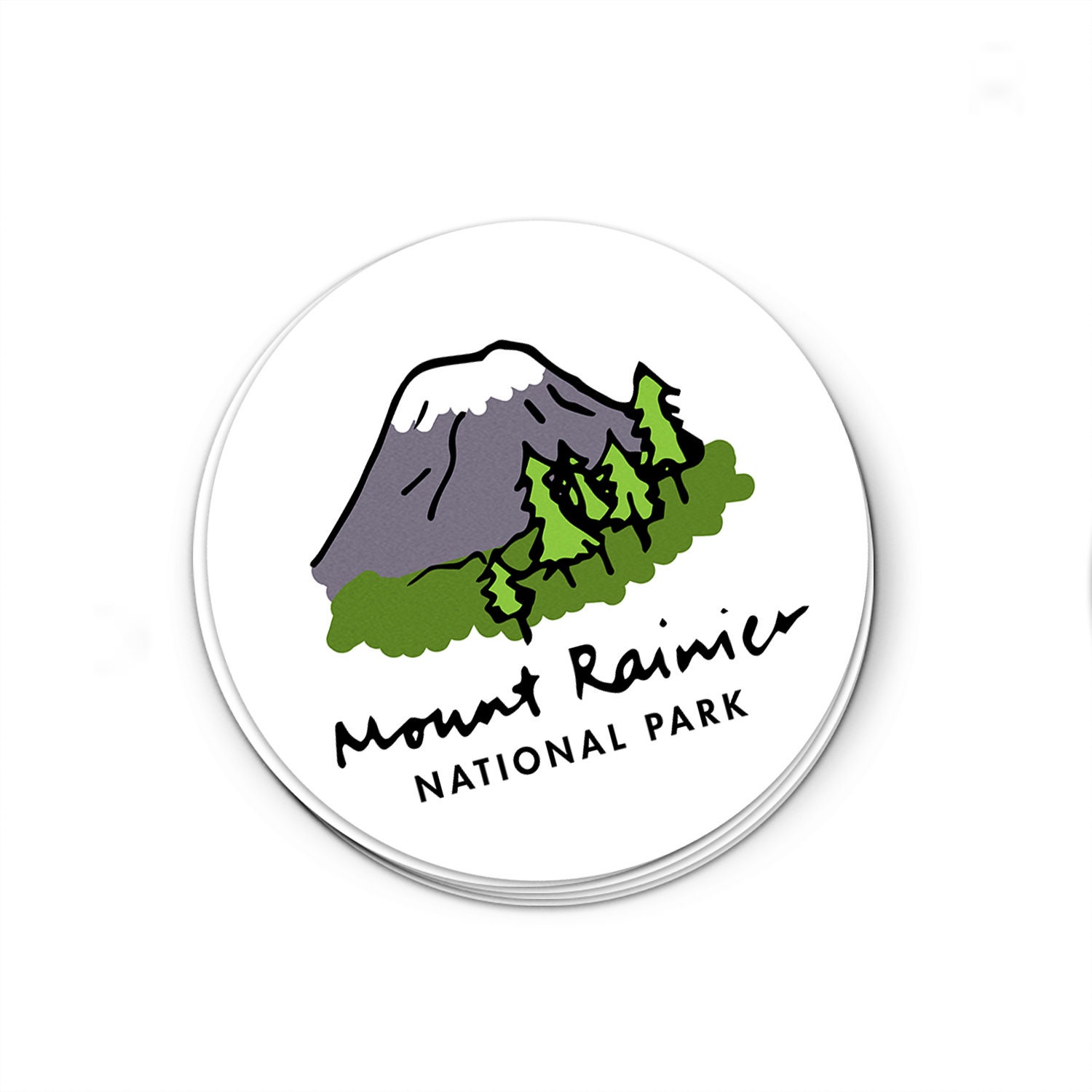 Mount Rainer National Park Sticker - Etsy