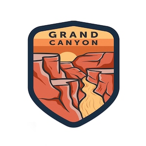 Grand Canyon National Park Sticker | Multiple Sizes | Bumper Sticker | Water Bottle | Travel | Laptop | Waterproof