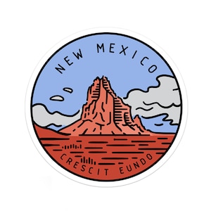 New Mexico Sticker | New Mexico Decal | Multiple Sizes | Bumper Sticker | Water Bottle | Travel | Laptop | Waterproof