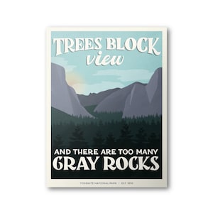 Yosemite National Park Poster | Subpar Parks Poster