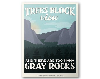 Yosemite National Park Poster | Subpar Parks Poster